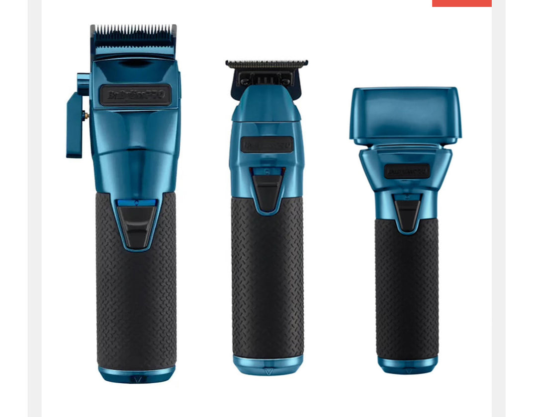 Combo Deal Babyliss Blue FX One Trimmer, Clipper, Shaver
