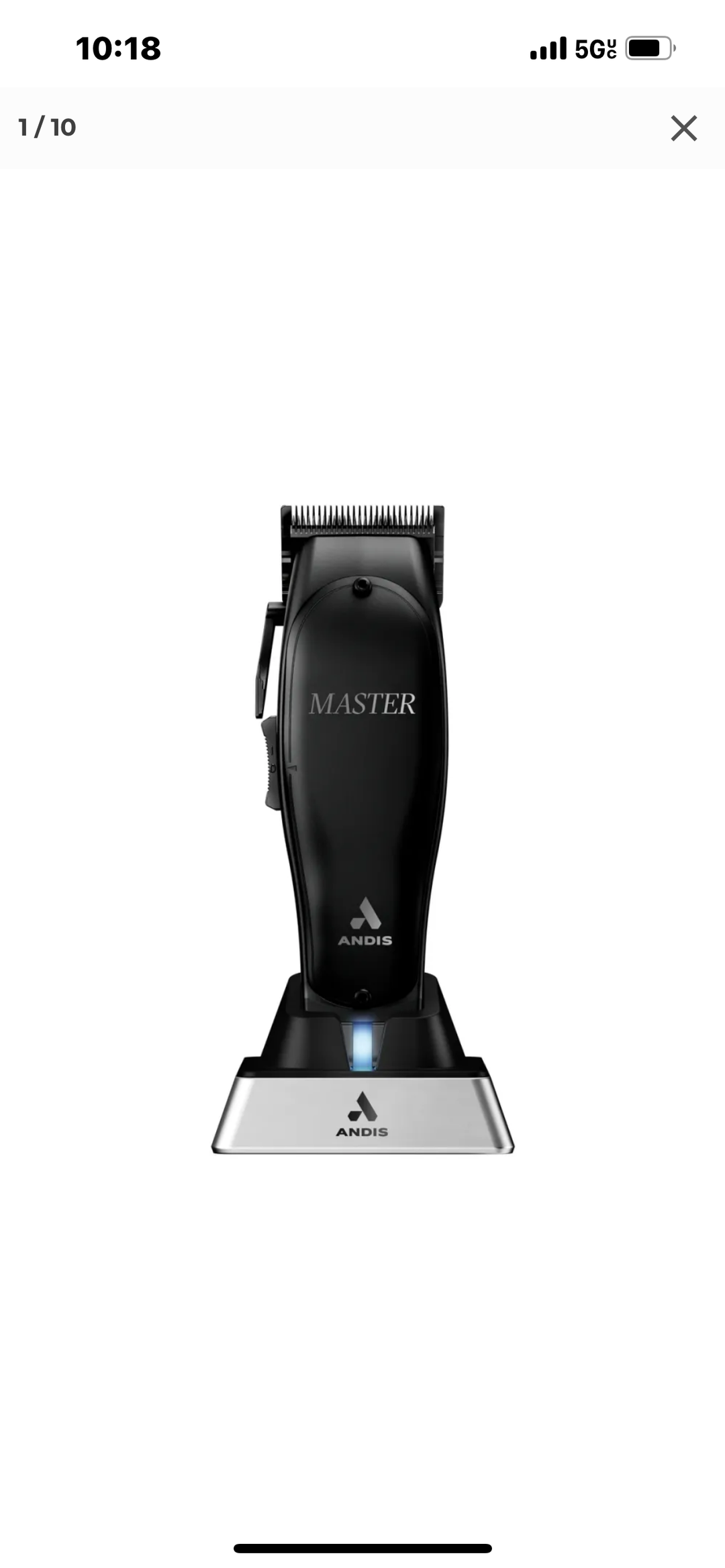 Black Friday Nov 2024 Deal Andis Cordless Black Master Clipper