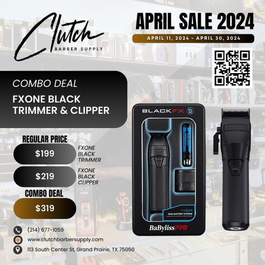FX ONE Black Trimmer & Clipper ( Combo Deal)