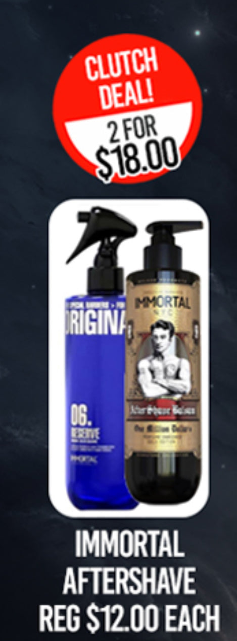 Black Friday Nov 2024 Deal Immortal Aftershave, 2 bottles