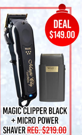 Christmas Clutch Deal Wahl Black Magic Clipper and Micro Shaver