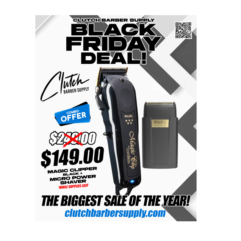 Black Friday Deal Wahl Black Magic Clip & Micro Power Shaver Combo