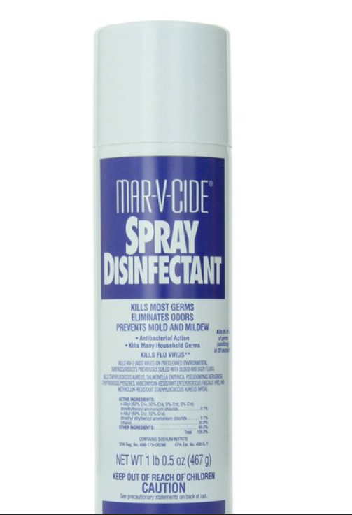 Marvicide disinfectant spray