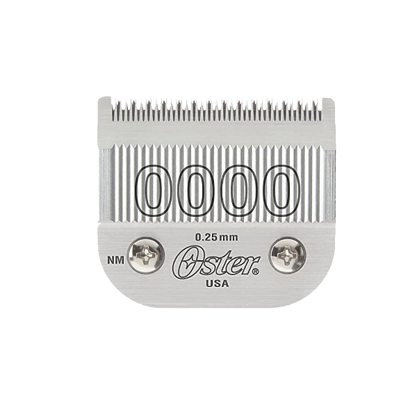 Oster Detachable Blade Size 0000 Fits Classic 76, Octane, Model One, Model 10 Clippers, 0.25 mm