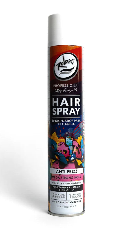 Rolda - Mega Strong Hold Hair Spray | Matte Finish, Pro-Vitamin B5, Fight Moisture & Humidity, Catch Flyaway