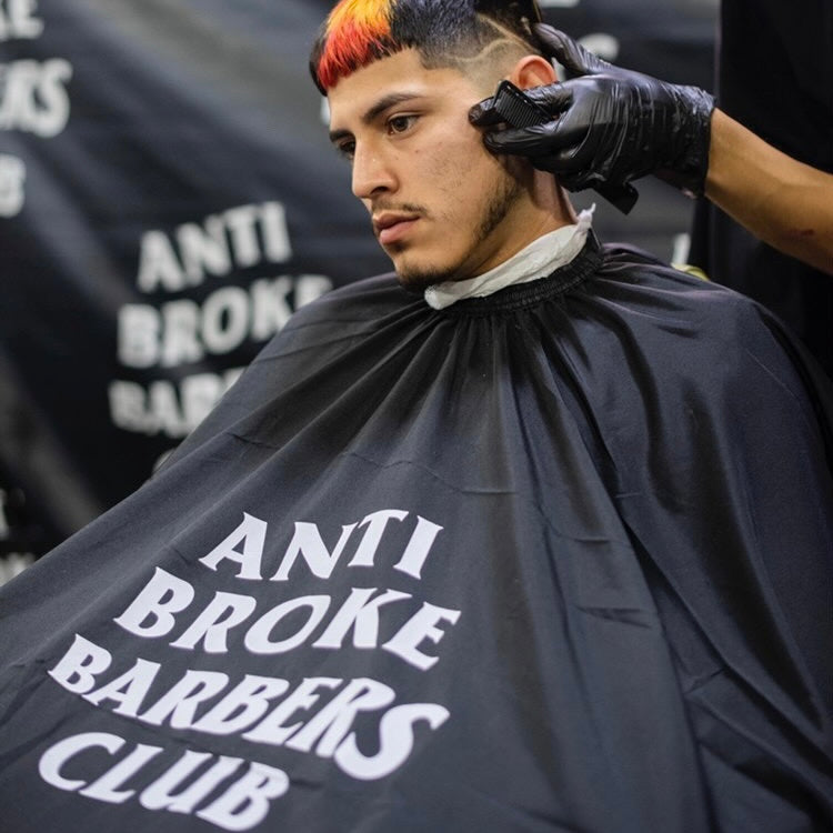 Classic Logo Barber Cape - Black