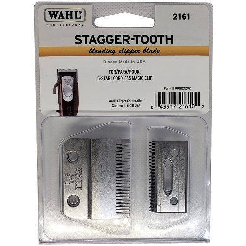 WAHL 2 Hole Cordless Magic Stagger-Tooth Clipper Blade "2161"