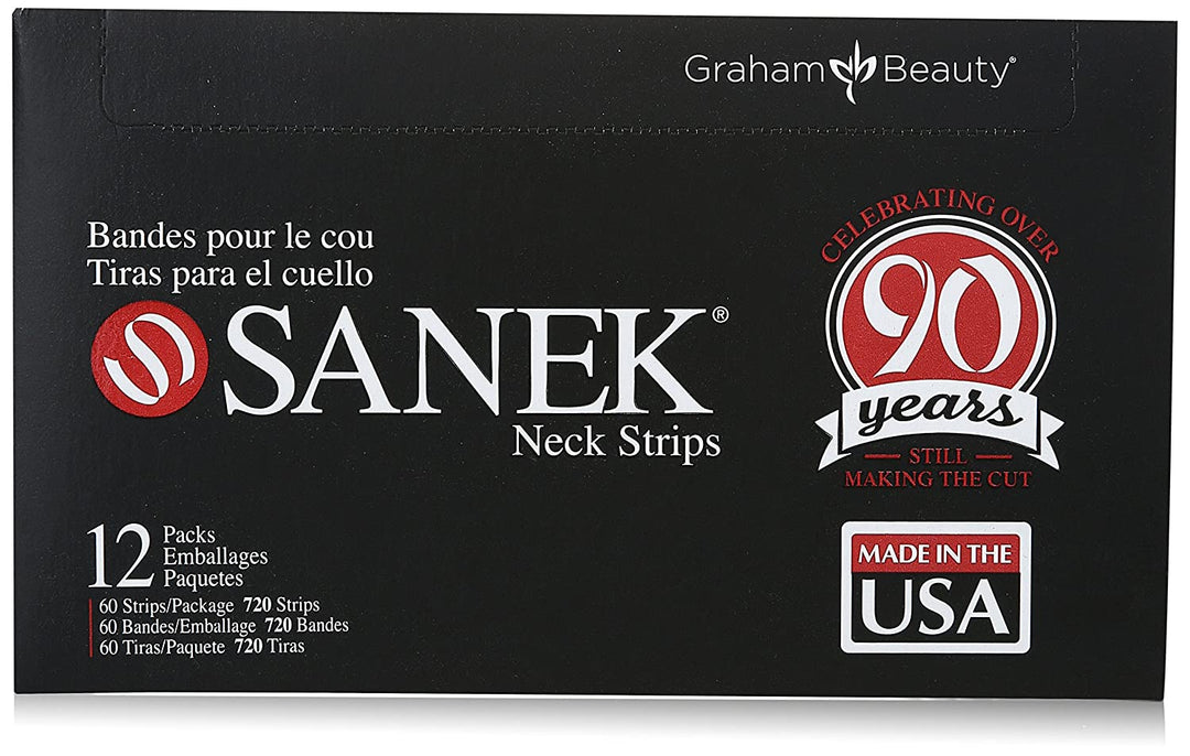 Sanek Display Neck Strips, 60 Count, Pack of 12