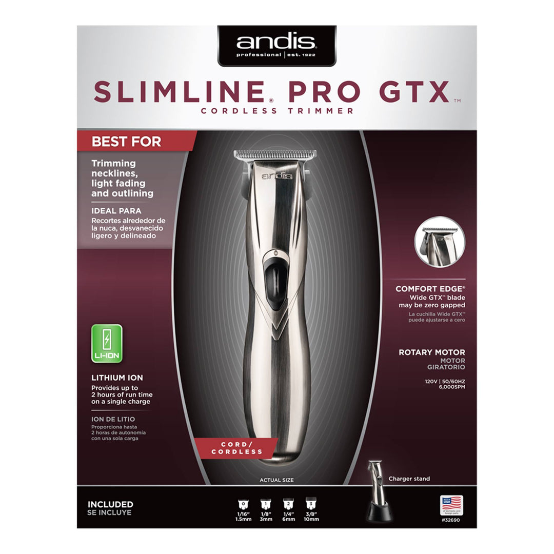 Andis Professional SlimLine Pro GTX Li-Ion Cordless Wide Blade Trimmer