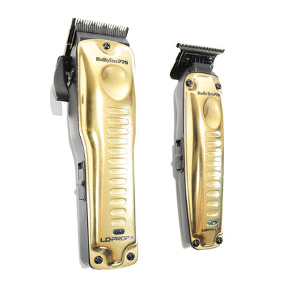 BaByliss LO-PRO FX Gold Combo Clipper FX825 & Trimmer FX726 Limited Edition