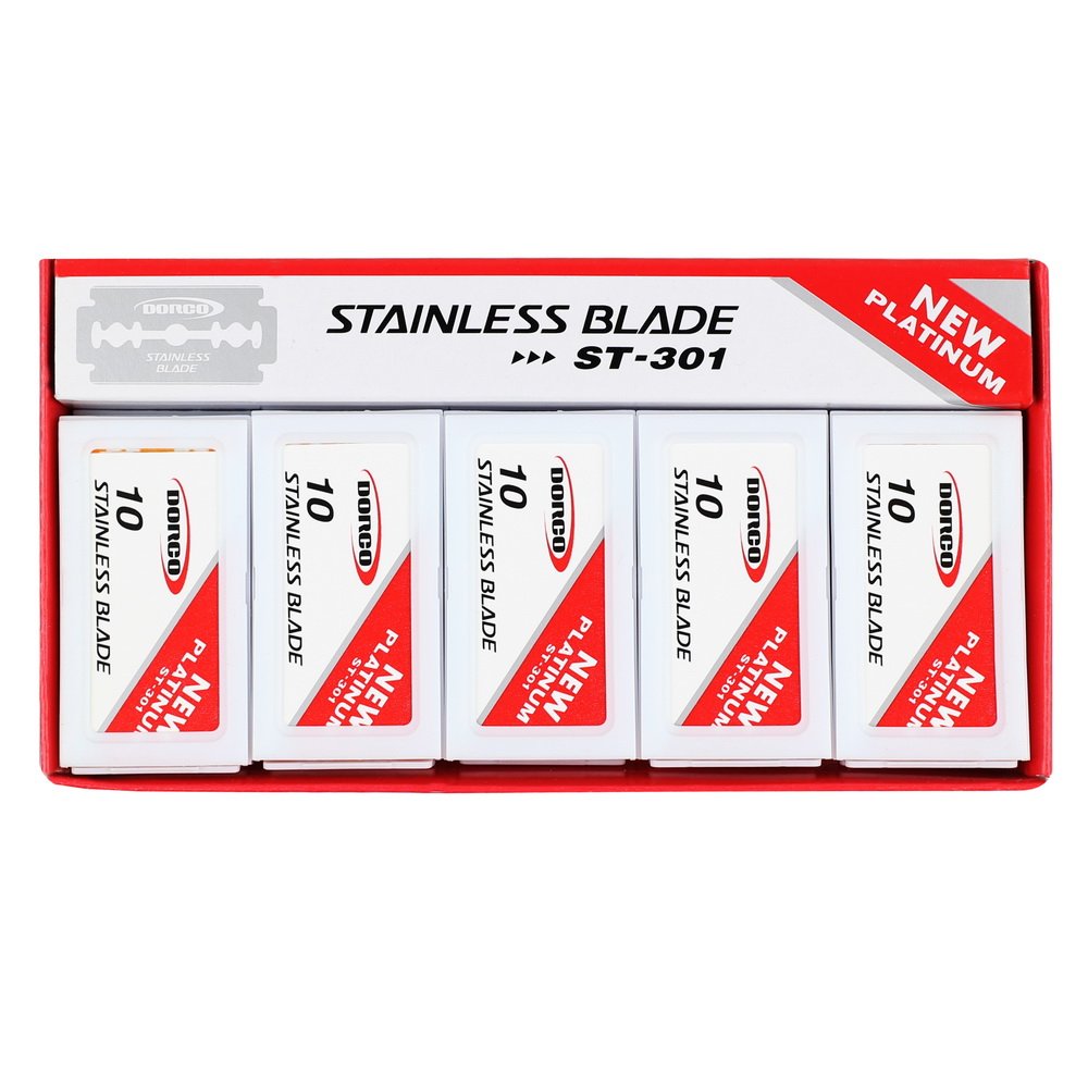 Dorco Platinum Stainless Steel Blades 100 Count ST-301