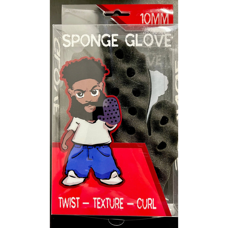 Twist Texture Curl Sponge Glove (10MM)