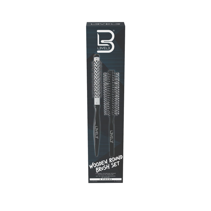 L3VEL3  ROUND BRUSH SET - 2 PC