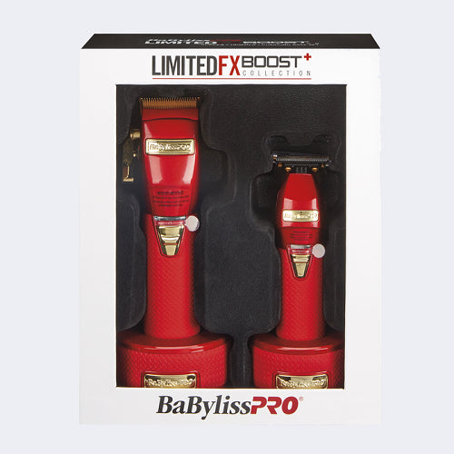 BaByliss PRO Red Limited FX Boost Collection Clipper & Trimmer