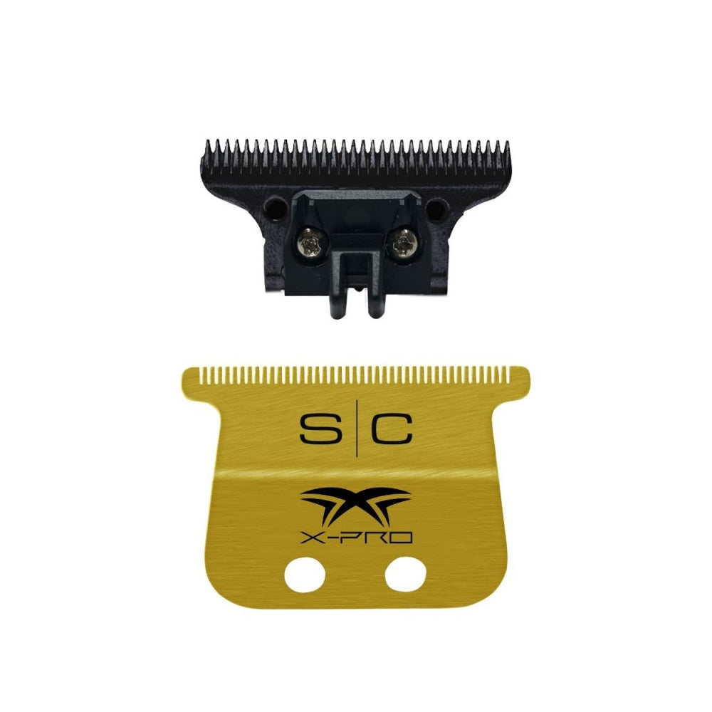 StyleCraft Wide Gold X-Pro Fixed Replacement Trimmer Blade w/DLC Deep Tooth Cutter